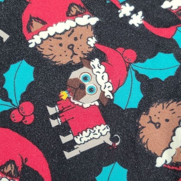 LuLaRoe Pug Holiday Leggings one size - Picture 4 of 8